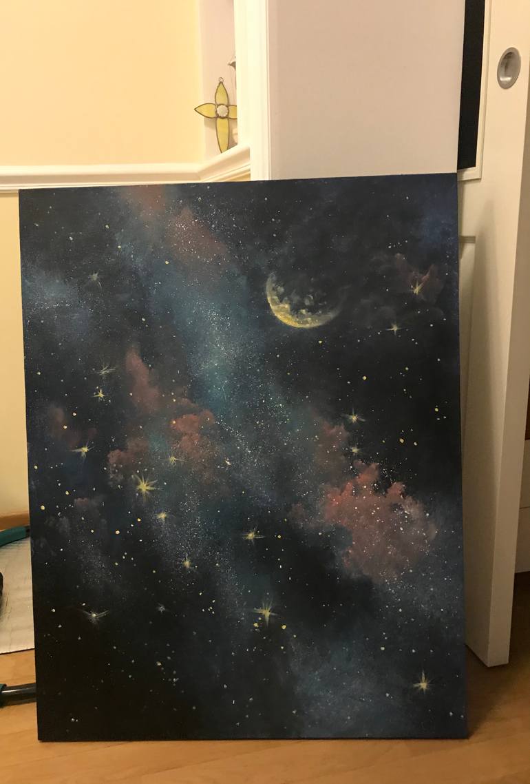 Original Photorealism Nature Painting by Evgeniya Roslik