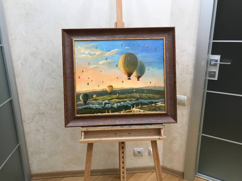 Original Photorealism Travel Painting by Evgeniya Roslik