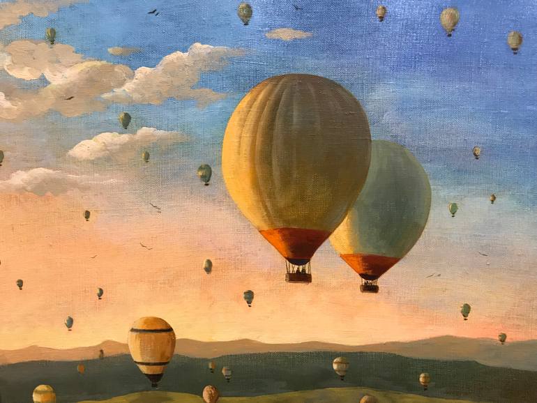 Original Photorealism Travel Painting by Evgeniya Roslik