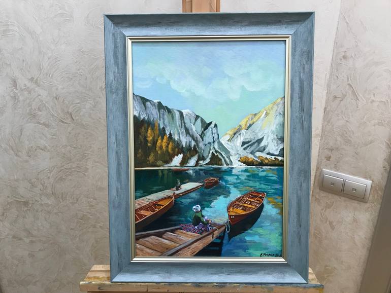 Original Photorealism Nature Painting by Evgeniya Roslik