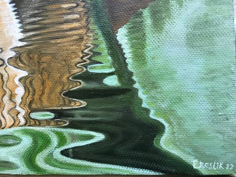Original Impressionism Animal Painting by Evgeniya Roslik