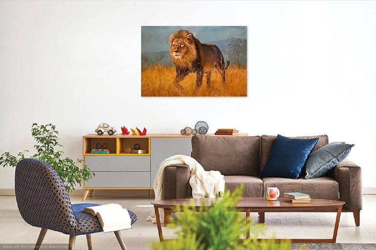 Original Photorealism Animal Painting by Evgeniya Roslik