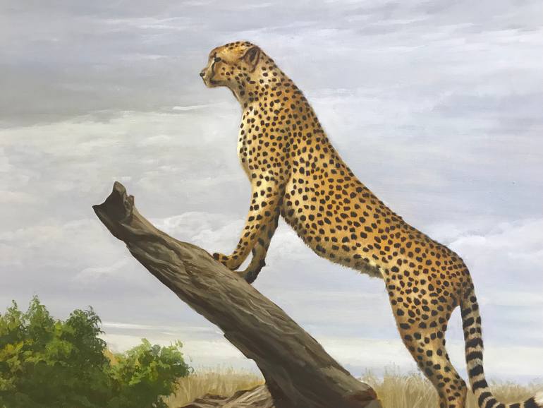 Original Photorealism Animal Painting by Evgeniya Roslik