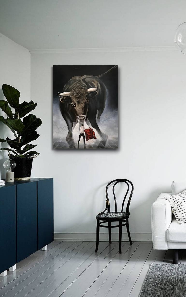 Original Photorealism Animal Painting by Evgeniya Roslik