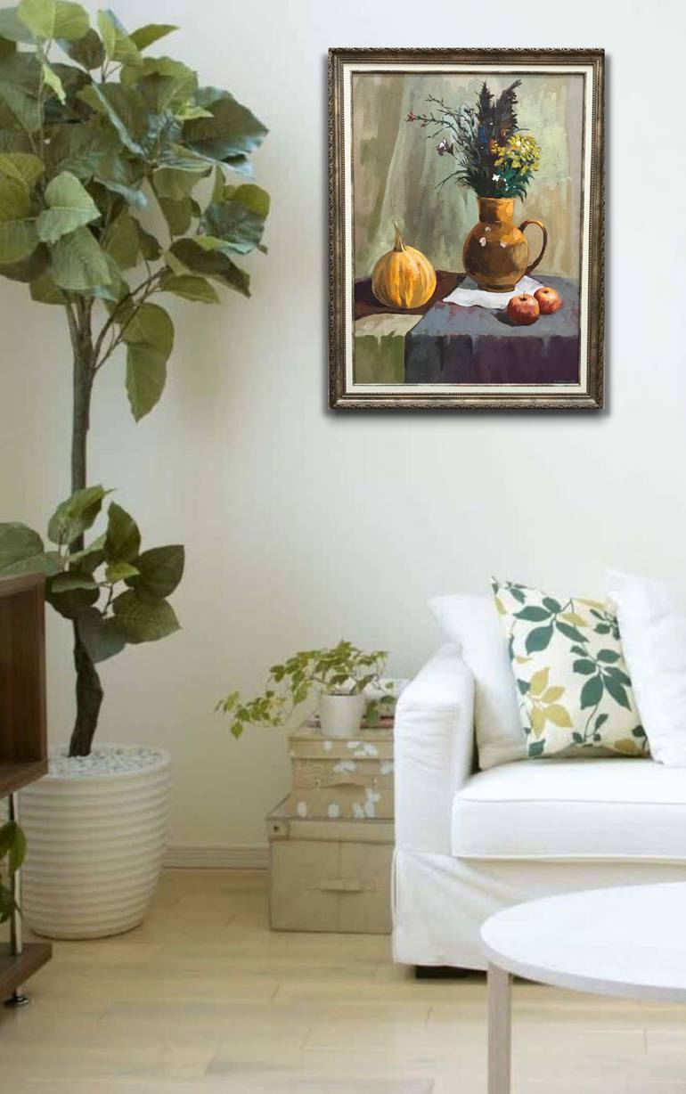 Original Photorealism Still Life Painting by Evgeniya Roslik
