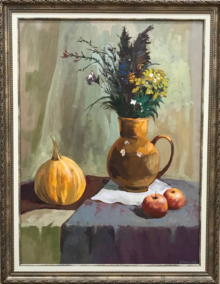 Original Photorealism Still Life Painting by Evgeniya Roslik