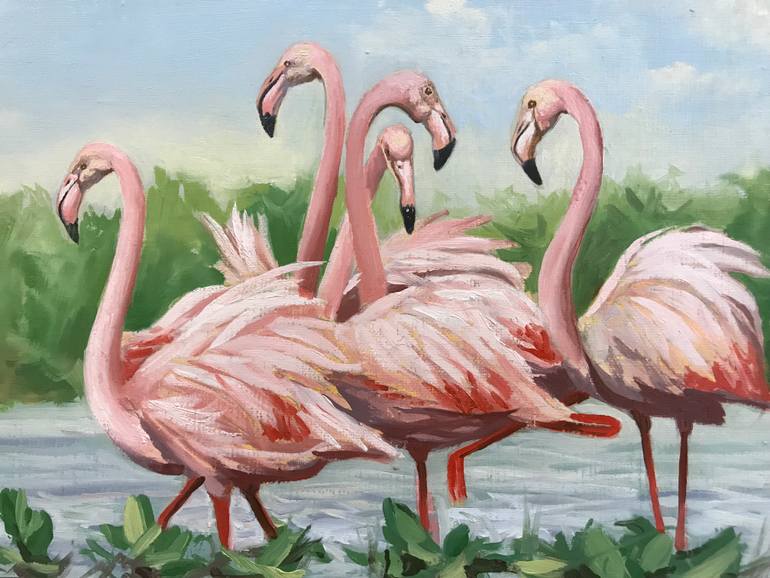 Original Illustration Nature Painting by Evgeniya Roslik