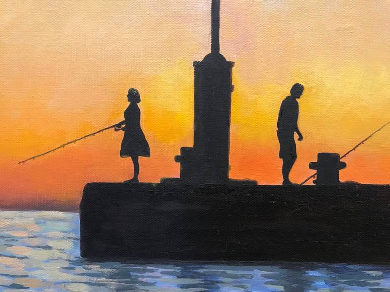 Original Impressionism Seascape Painting by Evgeniya Roslik