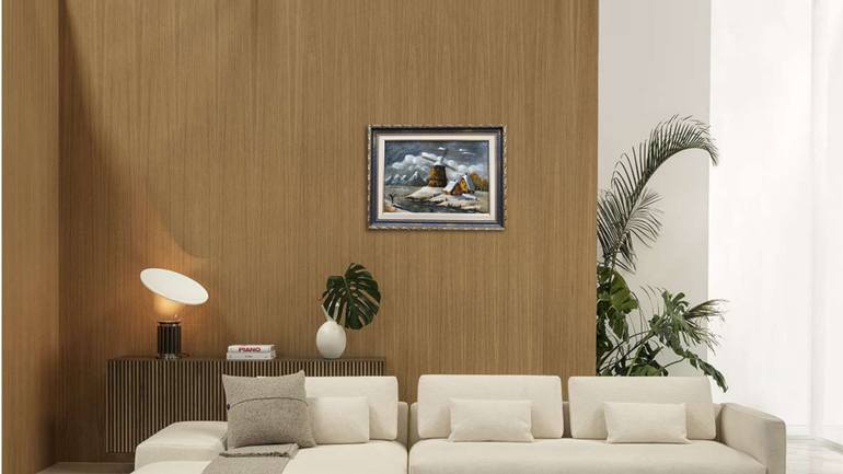 Original Illustration Landscape Painting by Evgeniya Roslik