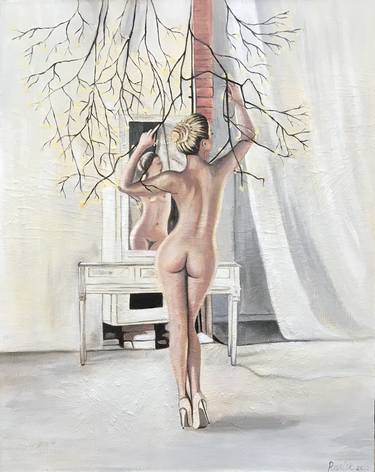 Print of Portraiture Nude Paintings by EVGENIYA ROSLIK