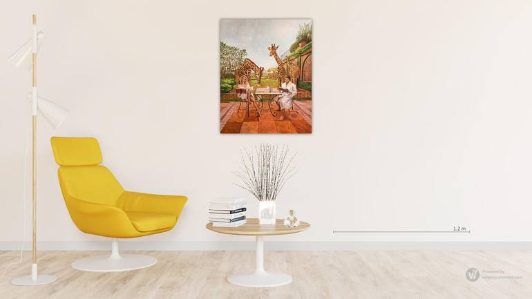 Original Photorealism Animal Painting by Evgeniya Roslik