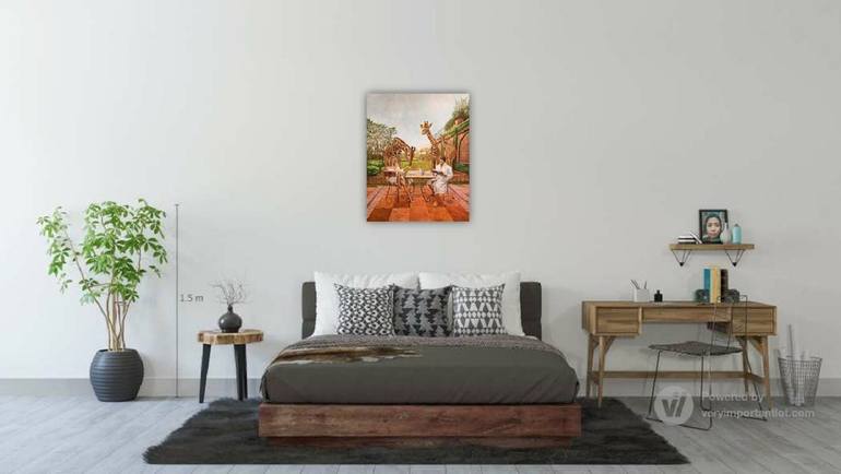 Original Photorealism Animal Painting by Evgeniya Roslik