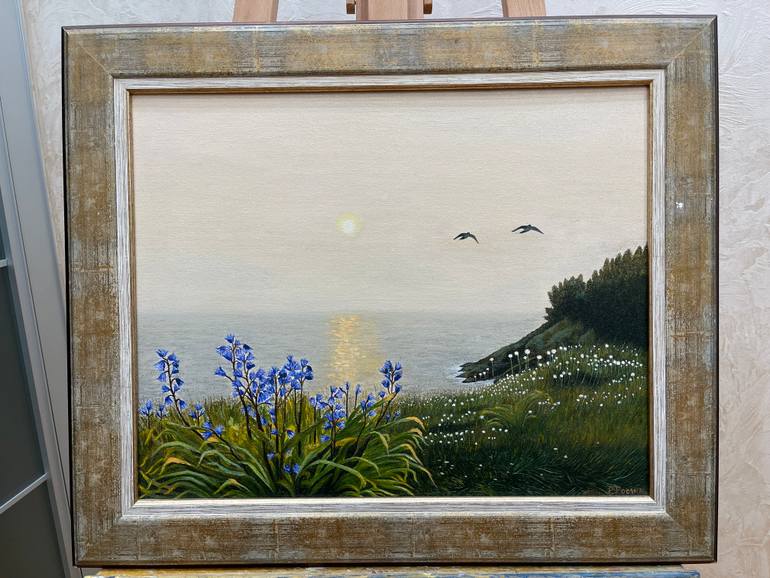 Original Photorealism Nature Painting by Evgeniya Roslik