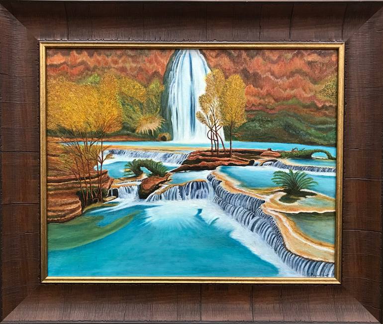 Original Impressionism Landscape Painting by Evgeniya Roslik