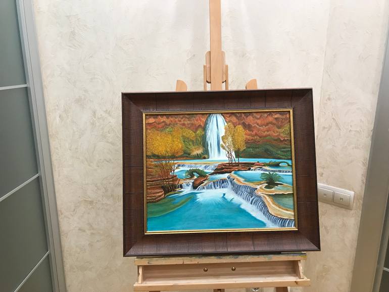 Original Impressionism Landscape Painting by Evgeniya Roslik