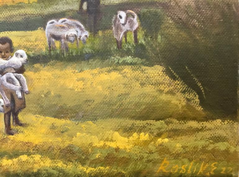 Original Photorealism Landscape Painting by Evgeniya Roslik