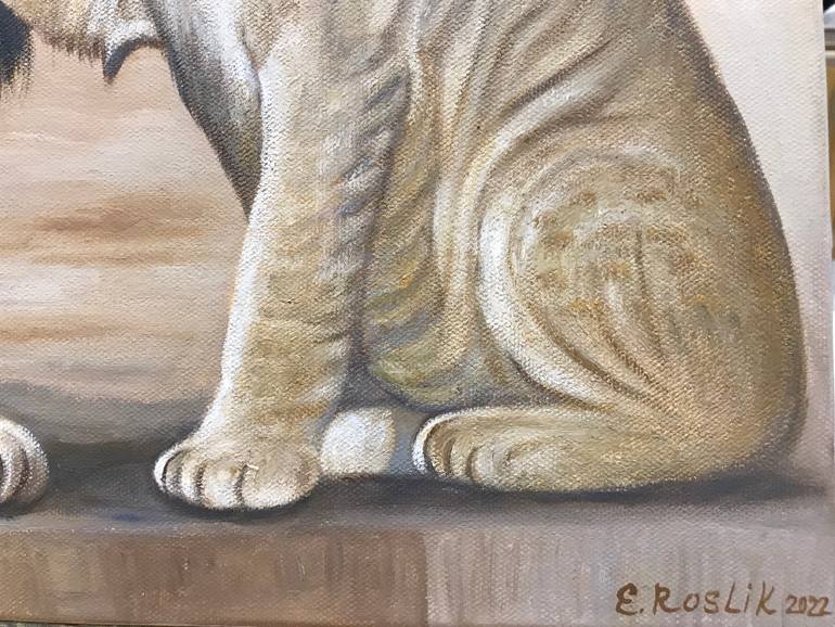 Original Realism Animal Painting by Evgeniya Roslik