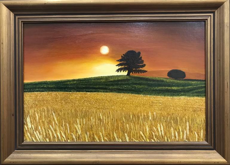 Original Impressionism Landscape Painting by Evgeniya Roslik