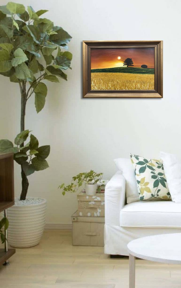 Original Impressionism Landscape Painting by Evgeniya Roslik