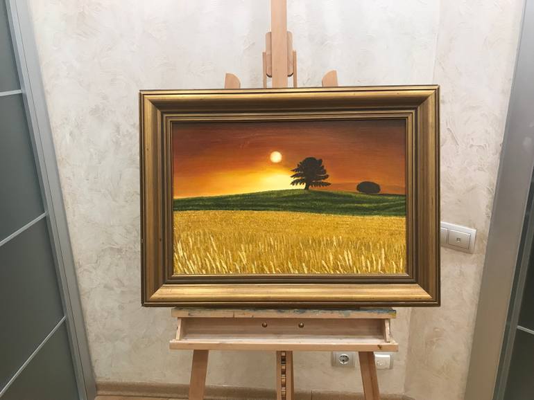 Original Impressionism Landscape Painting by Evgeniya Roslik