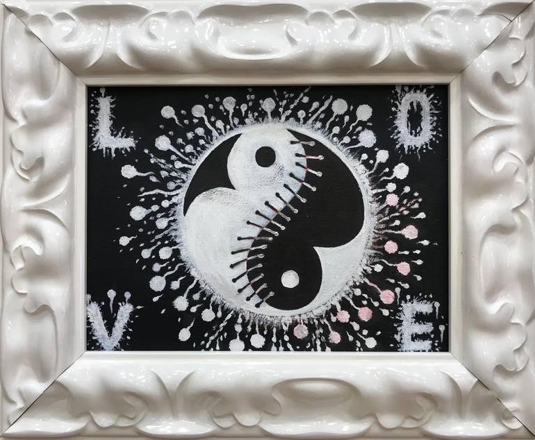 Original Realism Love Painting by Evgeniya Roslik