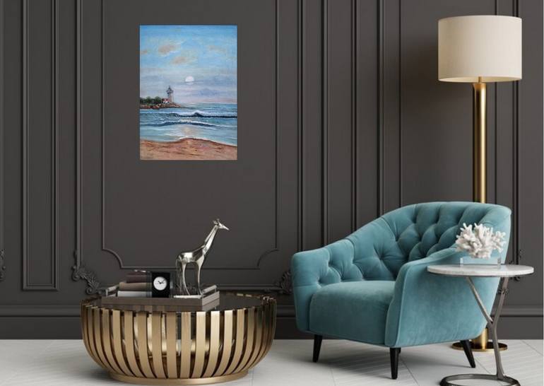 Original Realism Seascape Painting by Evgeniya Roslik
