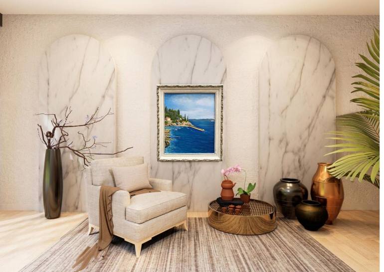 Original Realism Seascape Painting by Evgeniya Roslik
