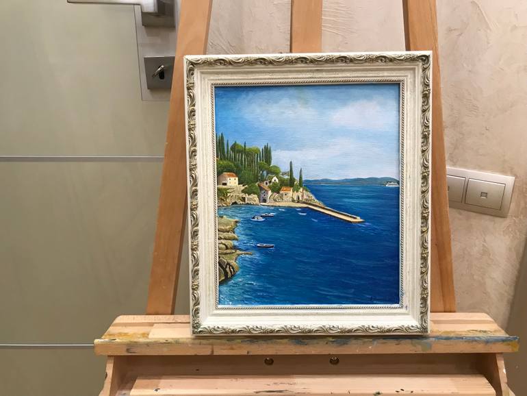 Original Realism Seascape Painting by Evgeniya Roslik