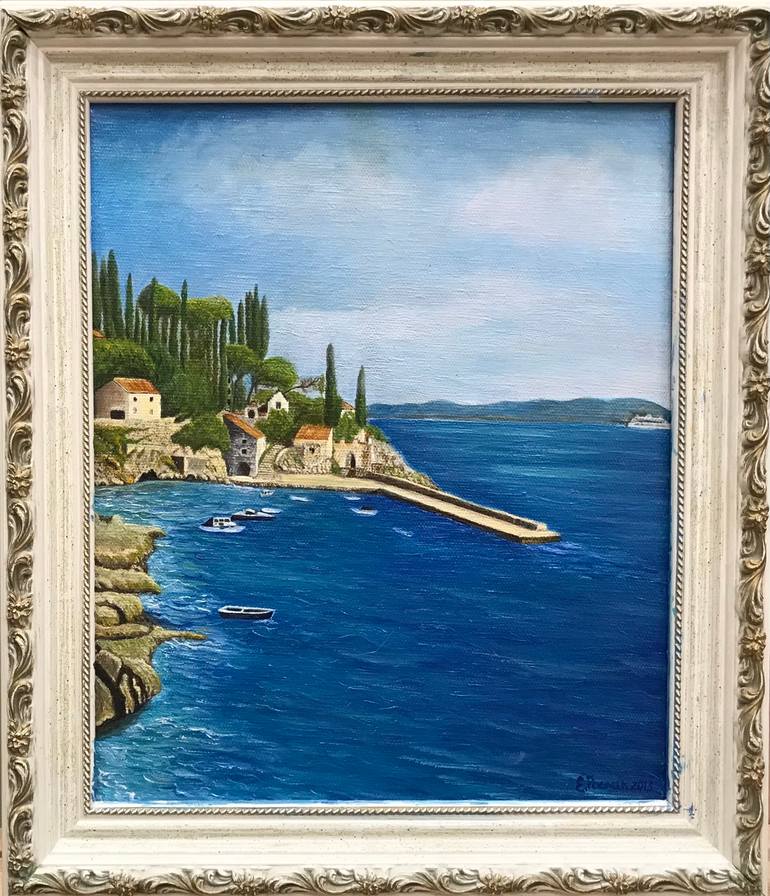 Original Realism Seascape Painting by Evgeniya Roslik