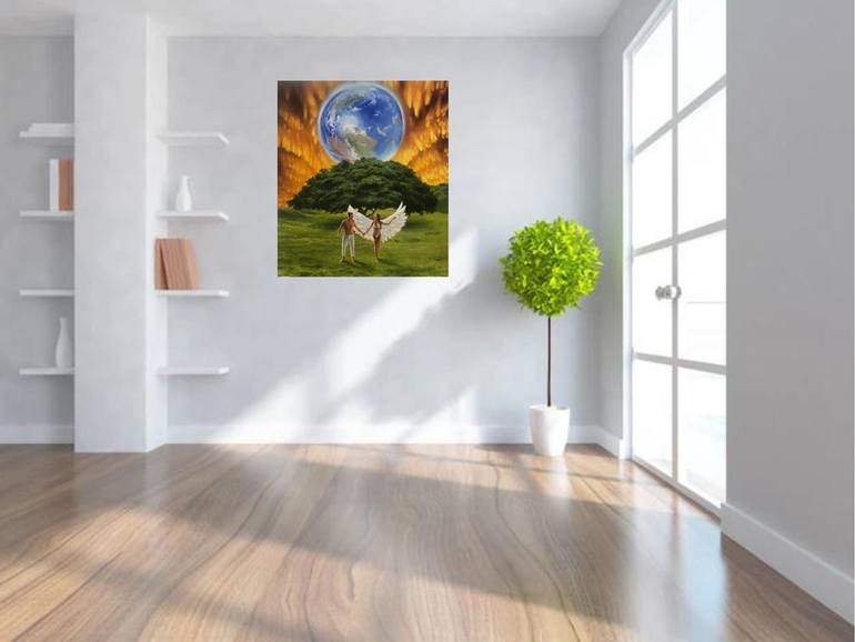 Original Realism People Painting by Evgeniya Roslik