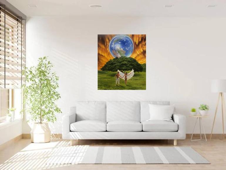 Original Realism People Painting by Evgeniya Roslik