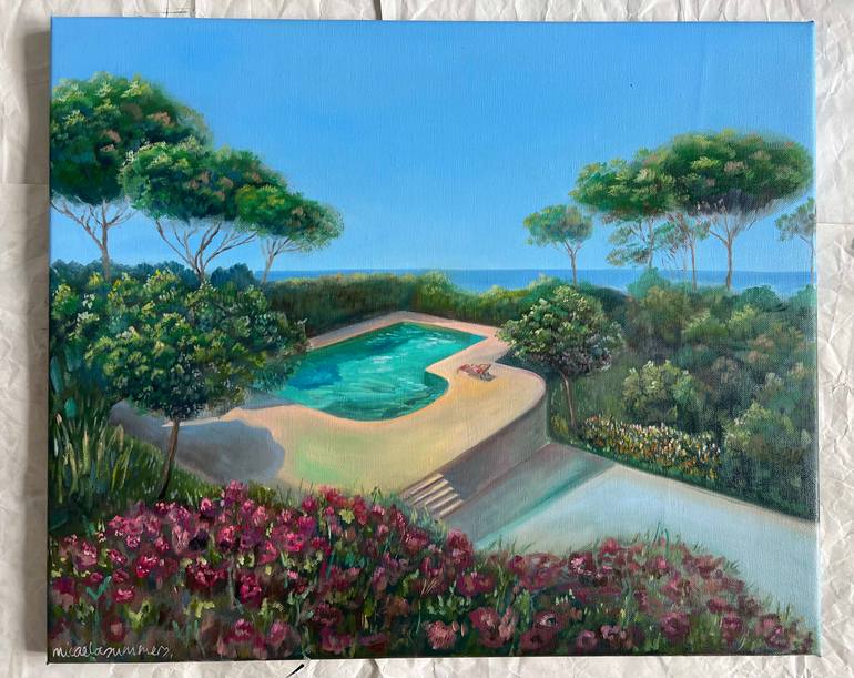 Original Conceptual Landscape Painting by Micaela Summers