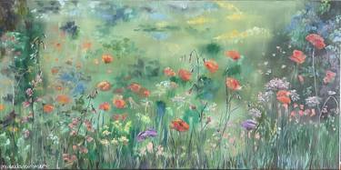 Original Impressionism Garden Paintings by Micaela Summers