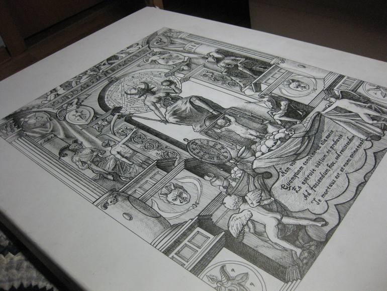 Original Realism Religion Drawing by Denis Malevach