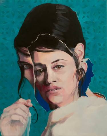 Saatchi Art Artist Pirotte Nathalie; Paintings, “Portrait double” #art