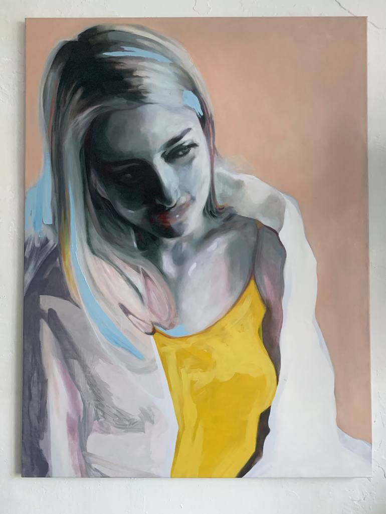 Original Contemporary Portrait Painting by Pirotte Nathalie