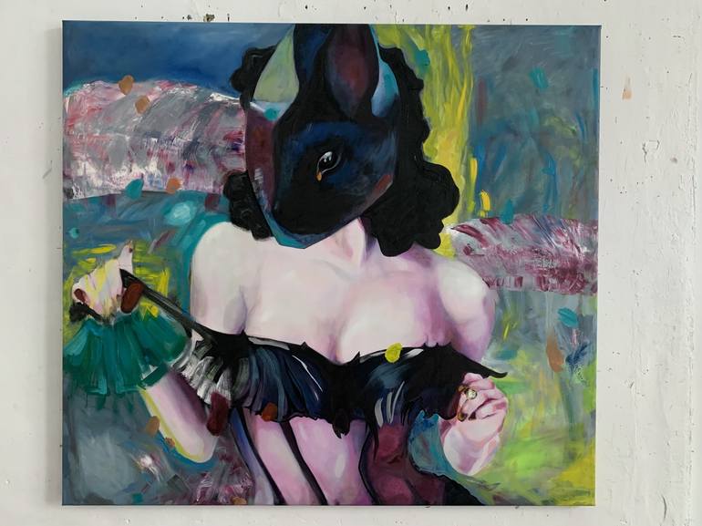 Original Figurative Portrait Painting by Pirotte Nathalie