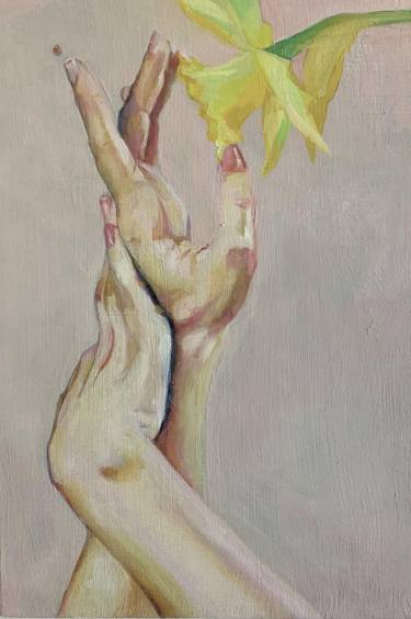 Print of Figurative Floral Paintings by Pirotte Nathalie