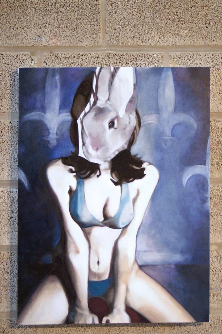 Original Pop Art Nude Painting by Pirotte Nathalie