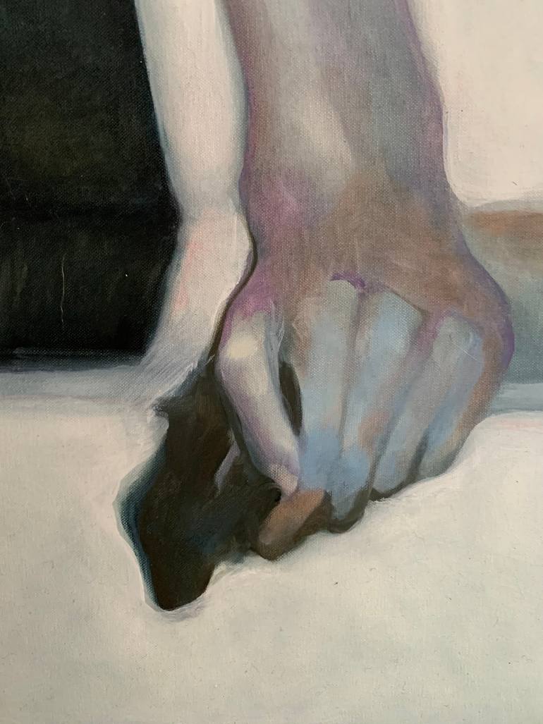 Original Surrealism People Painting by Pirotte Nathalie