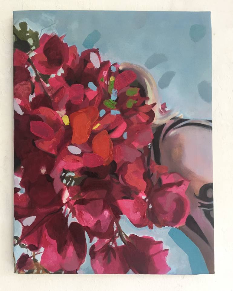 Original Floral Painting by Pirotte Nathalie