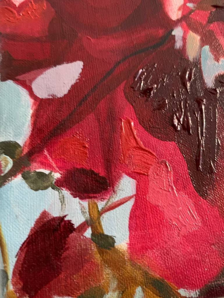 Original Figurative Floral Painting by Pirotte Nathalie