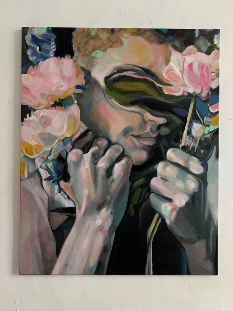 Original Figurative People Painting by Pirotte Nathalie