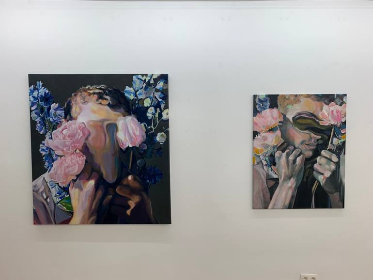 Original Figurative People Painting by Pirotte Nathalie