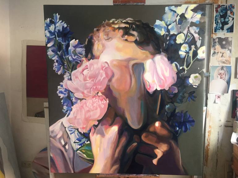 Original Figurative People Painting by Pirotte Nathalie