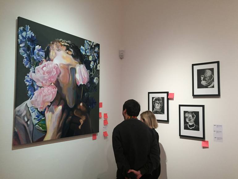 Original Figurative People Painting by Pirotte Nathalie