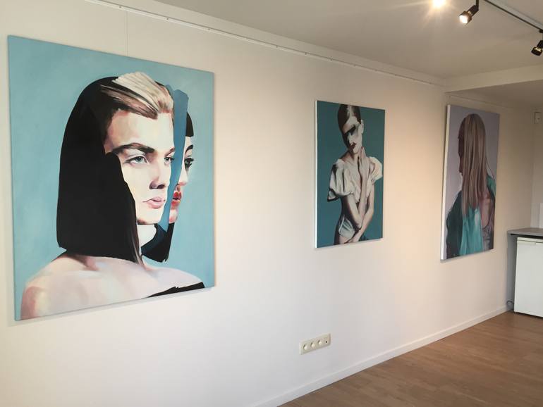 Original Figurative People Painting by Pirotte Nathalie