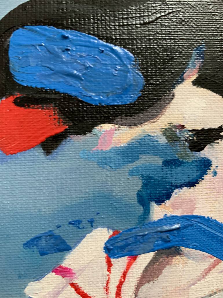 Original Portraiture People Painting by Pirotte Nathalie
