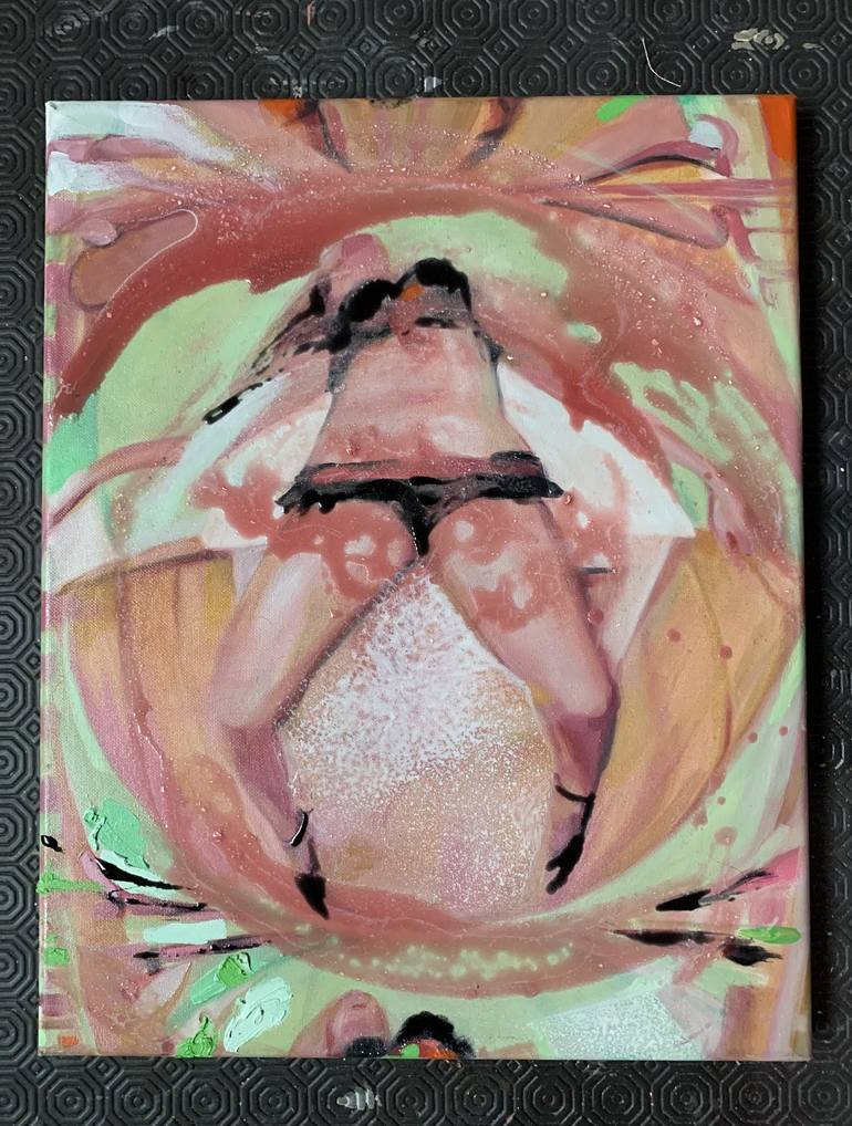 Original Portraiture Body Painting by Pirotte Nathalie