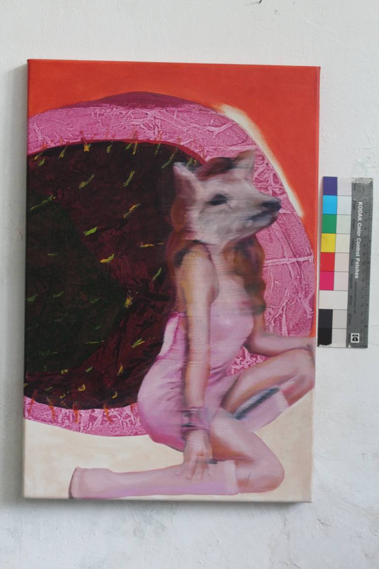 Original Figurative Fantasy Painting by Pirotte Nathalie